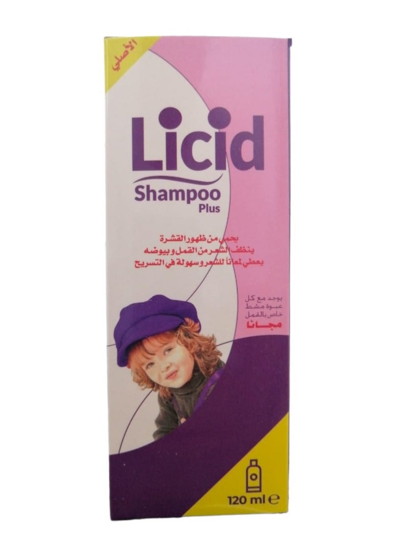Licid shampoo for healthy, clean and shiny hair 120 ml