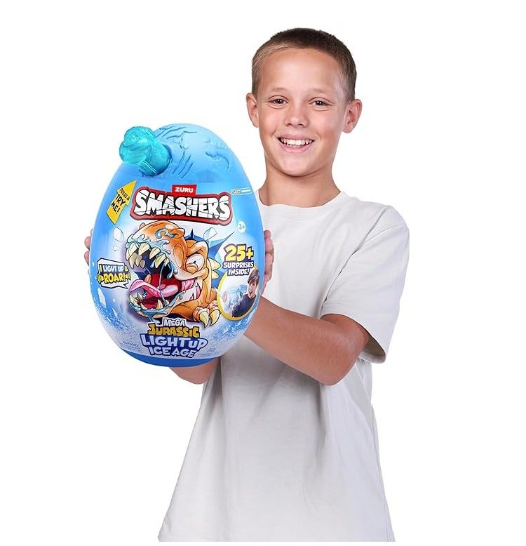 ZURU Smashers Mega Jurassic Light Up Ice Age Surprise Egg with Lights & Dino Build – Assorted 1 Pc by ZURU - Image 3