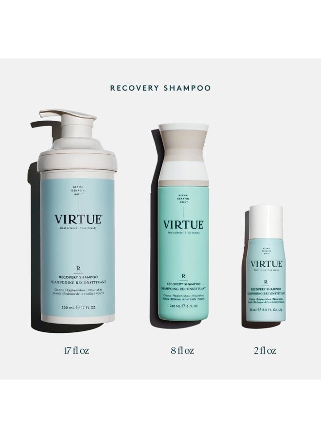 VIRTUE شامبو استعادة خالي من الكبريتات مع الكيراتين وزيت بذور baobab للشعر التالف، آمن للألوان - Image 5