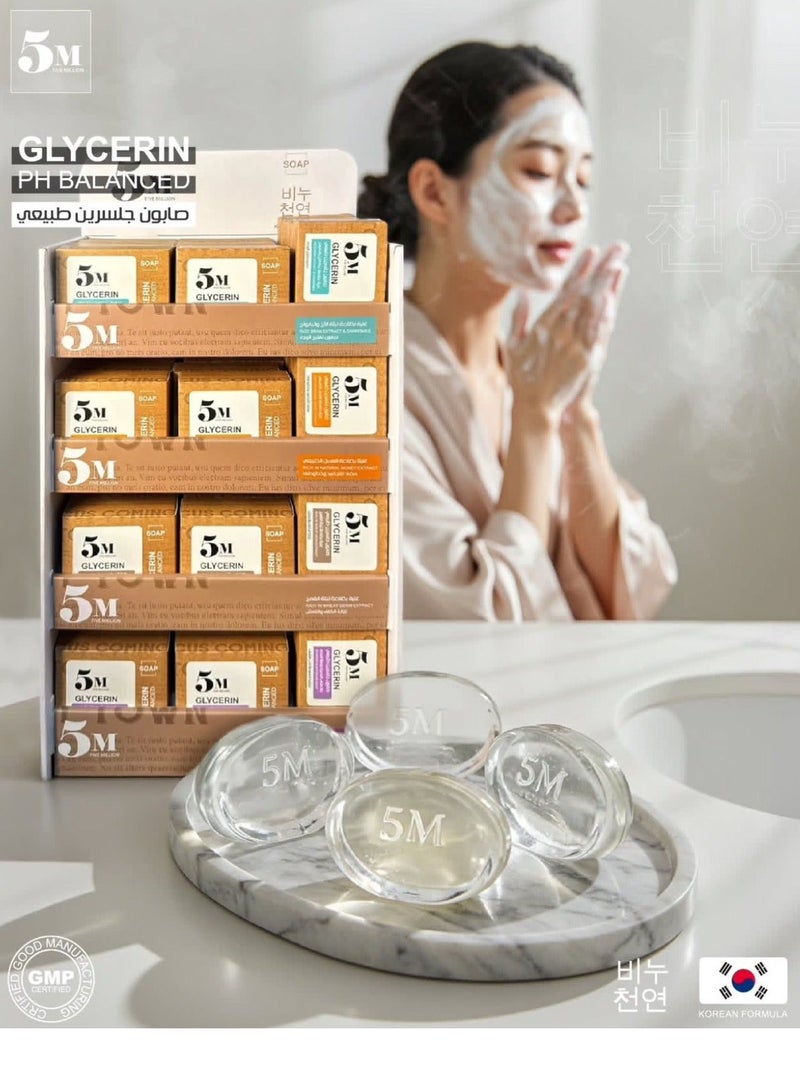 FIVE MILLION Natural soap enriched with rice and chamomile extracts125g - Image 5