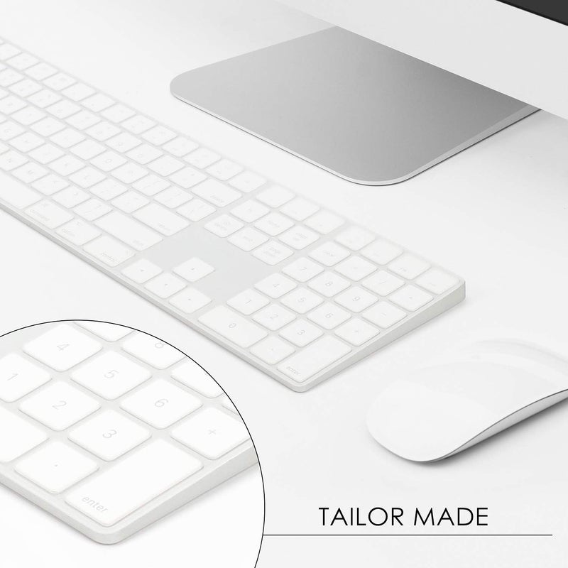 Allinside Transparent Cover for Apple iMac Magic Keyboard with Numeric Keypad MQ052LL/A A1843 US Layout - Image 3