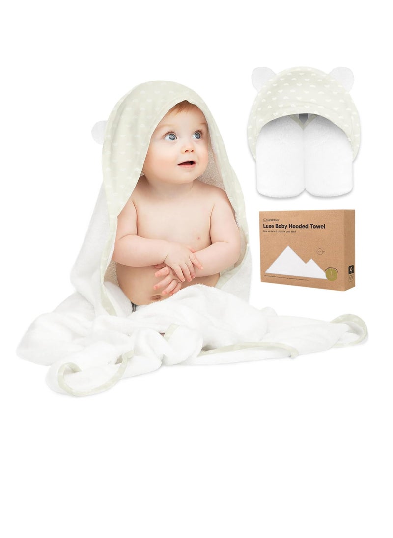 KeaBabies - KeaBabies Baby Hooded Towel - Bamboo Baby Towel Organic Bamboo Towel -Baby Bath Towel with Hood for Girls, Babies, Newborn Boys, Toddler (Rainbow) - Image 1