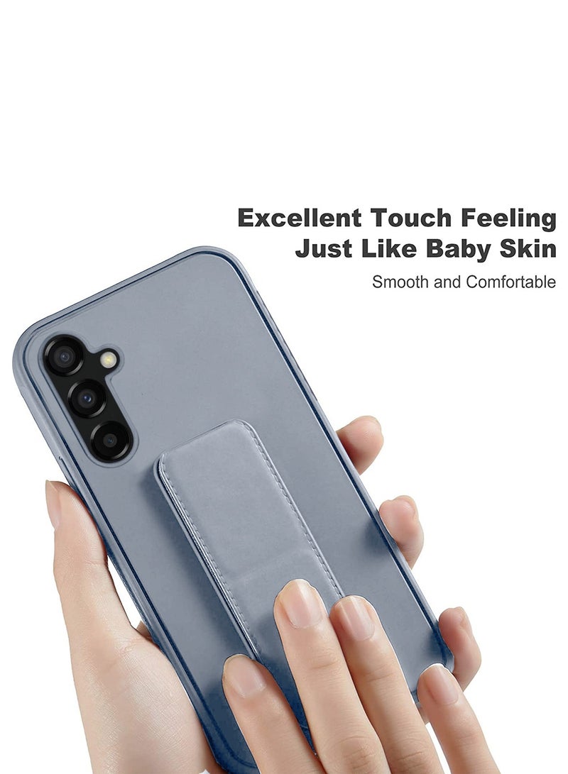 Wtech Hand Grip And Multi Stand Magnetic Car Mount Kickstand Finger Strap Case Cover For Samsung Galaxy S23 FE 5G 2023 Grey - Image 4