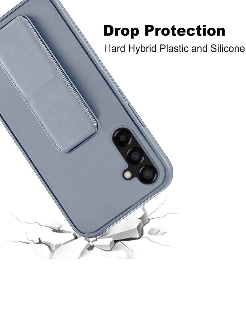 Wtech Hand Grip And Multi Stand Magnetic Car Mount Kickstand Finger Strap Case Cover For Samsung Galaxy S23 FE 5G 2023 Grey - Image 5