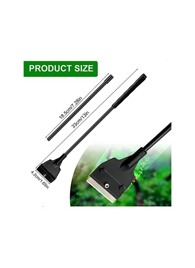 PROMASS promass Fish Tank Scraper for Glass, 21.65inch/55cm Algae Scraper for Glass Aquariums, Stainless Steel Cleaning Tool Kit with 5 Blades & Blade Safety Cover  - Image 2