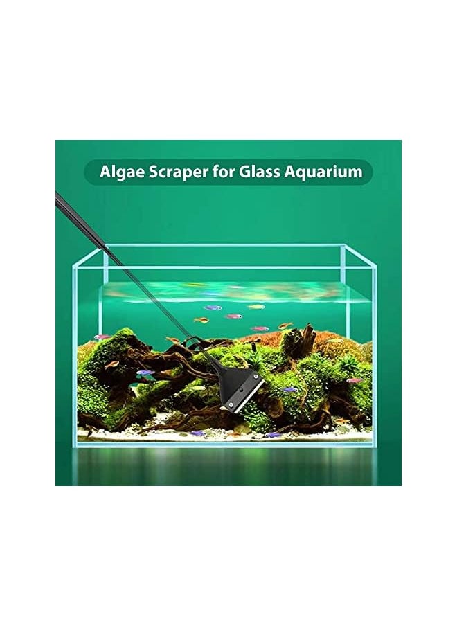 PROMASS promass Fish Tank Scraper for Glass, 21.65inch/55cm Algae Scraper for Glass Aquariums, Stainless Steel Cleaning Tool Kit with 5 Blades & Blade Safety Cover  - Image 4