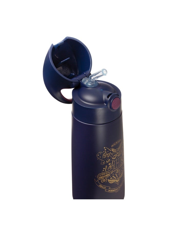 b.box زجاجة مشروبات معزولة – 500 مل إصدار هاري بوتر، مصنوعة من الفولاذ المقاوم للصدأ مزدوج الجدار، تحافظ على المشروبات باردة لمدة 15 ساعة أو دافئة لمدة 8 ساعات، غطاء قابل للفتح مع قشة سهلة الاستخدام، خالية من BPA، تصميم مقاوم للتسرب وصديق للأطفال - Image 4