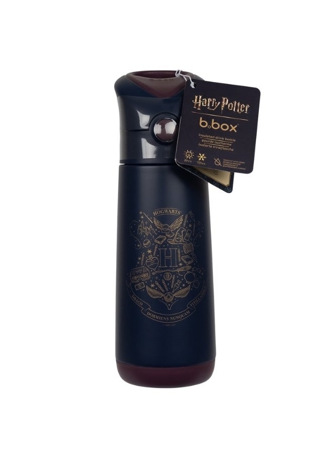 b.box زجاجة مشروبات معزولة – 500 مل إصدار هاري بوتر، مصنوعة من الفولاذ المقاوم للصدأ مزدوج الجدار، تحافظ على المشروبات باردة لمدة 15 ساعة أو دافئة لمدة 8 ساعات، غطاء قابل للفتح مع قشة سهلة الاستخدام، خالية من BPA، تصميم مقاوم للتسرب وصديق للأطفال - Image 5