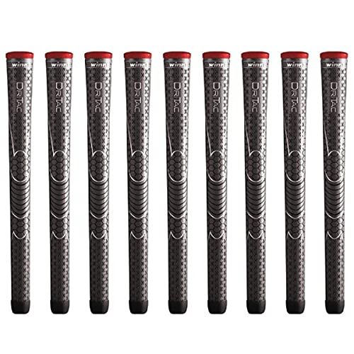 Winn Dri-Tac Standard Dark Gray - 9 Piece Golf Grip Bundle - Image 1