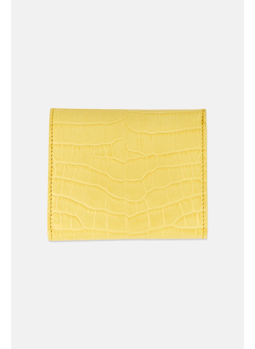 BALLY Women Brand Logo Wallet, Yellow  - Image 2