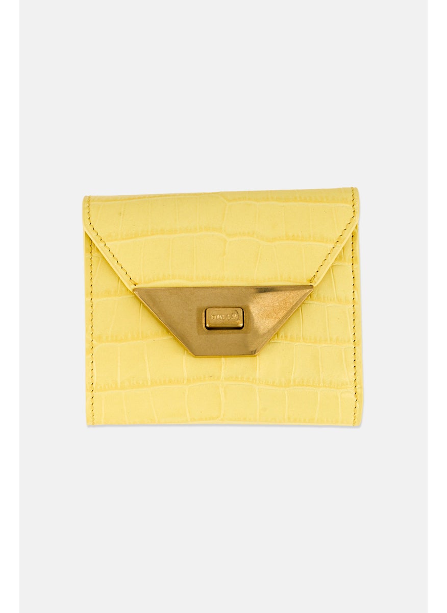 BALLY Women Brand Logo Wallet, Yellow  - Image 1