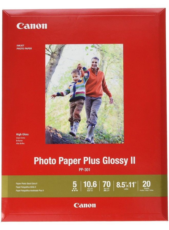 كانون Canon 1432c003 Photo Paper Plus Glossy Ii 8 5 X 11 20 Sheets