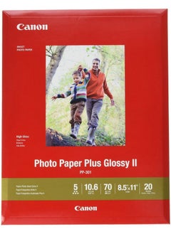 Canon Ink 1432C003 Photo Paper Plus Glossy Ii 8.5" X 11" 20 Sheets  - Image 1