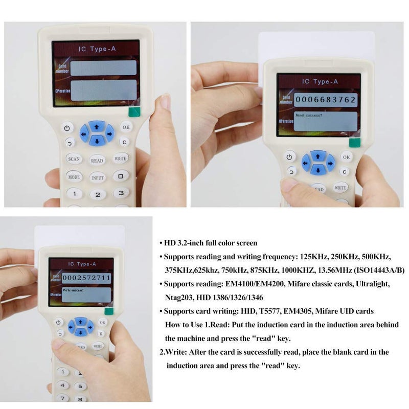 Lexi 20pcs Rewritable UID Smart Card, 13.56MHz Changeable RFID PVC Blank Card for 1K S50 MF1 Mi-fare Door Access Control, Block 0 Sector - Image 2