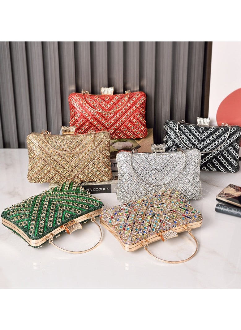 Miluraining - Women Clutch Bag Evening Bag Purse with rhinestone diamond decoration decoration Small Crossbody Bag Handbag Shoulder Bag Satchel Bags Suitable for Party Prom Wedding - Image 1