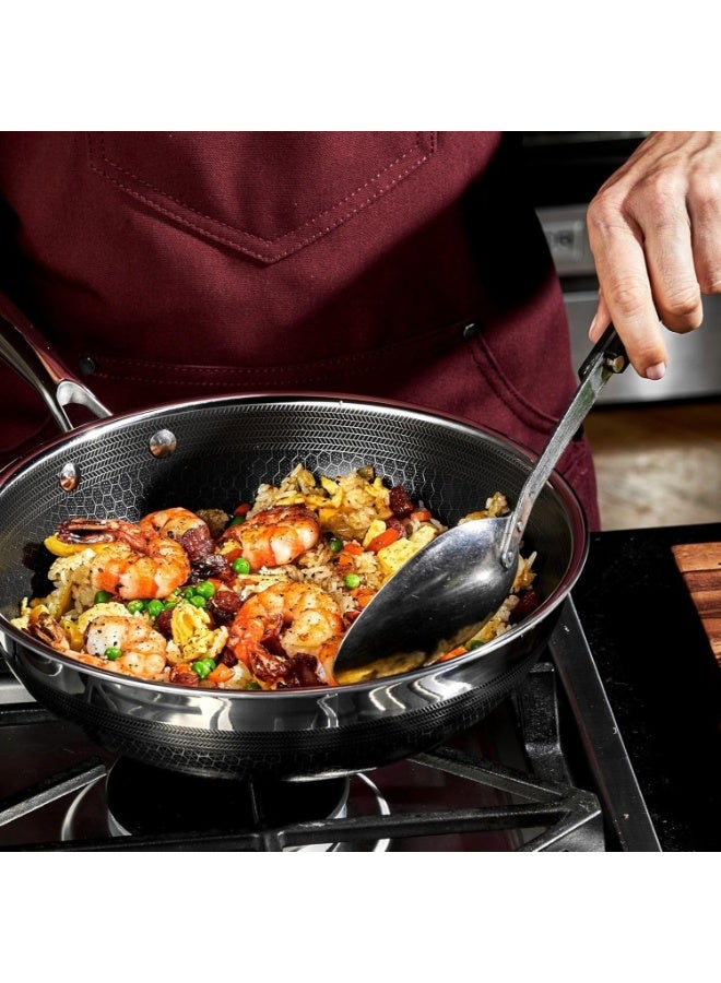 26cm Tri-Ply Stainless Steel Nonstick Frying Pan – Scratch-Resistant, PFAS-Free Skillet with Stay-Cool Handle – Induction & Oven Safe - Image 2