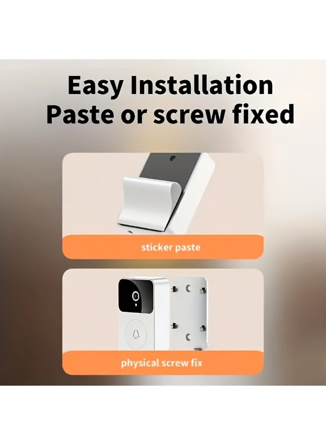 1080P HD Wireless Video Doorbell with Camera,Ring Camera Outdoor Wireless, Night Vision,Two-Way Talk, Weatherproof, Rechargeable Battery,Real-Time Mobile Phone Alerts - Image 3