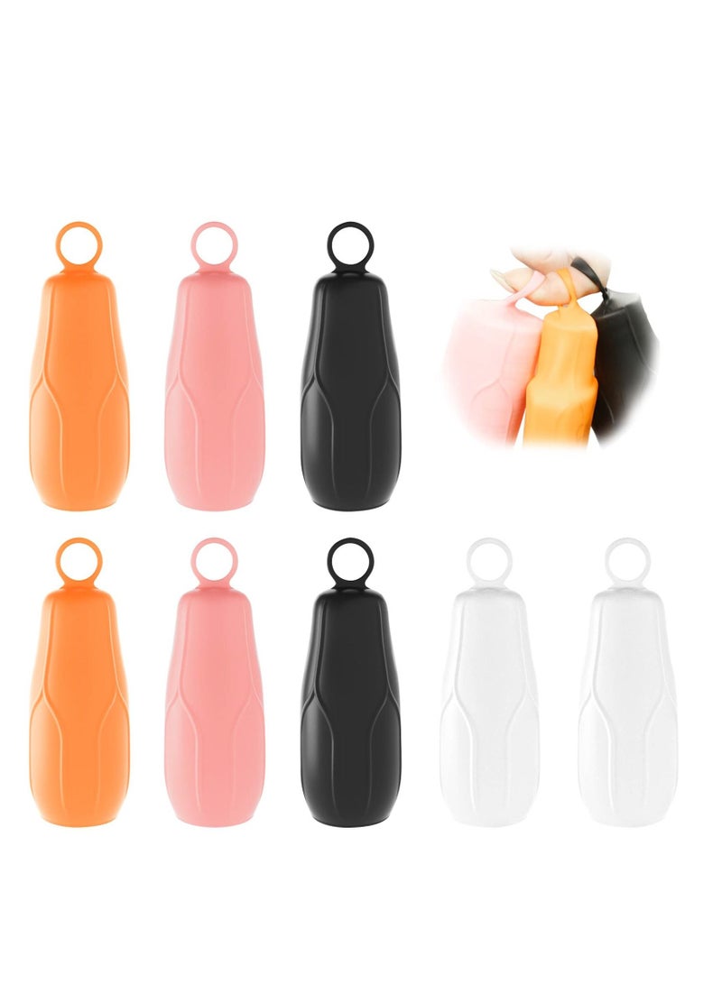 SYOSI 8 Pack Elastic Sleeves for Leak Proofing Travel, Leak Locks Toiletry Skins Travel Bottles Leak Proof Silicone Sleeve Covers for Travel Container in Luggage Reusable Toiletries Accessory  - Image 1