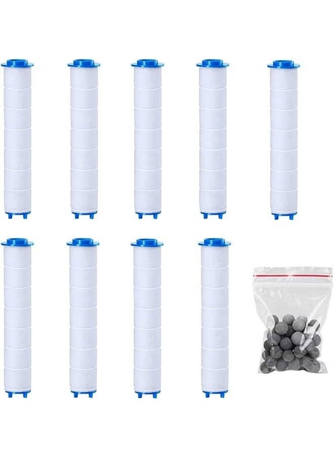 RATSAW - Set of 9 Pcs PP Cotton Filter and Ion Stone Beads High Pressure Handheld Shower Head PP Cotton Filter Cartridge for Replacement - Image 1