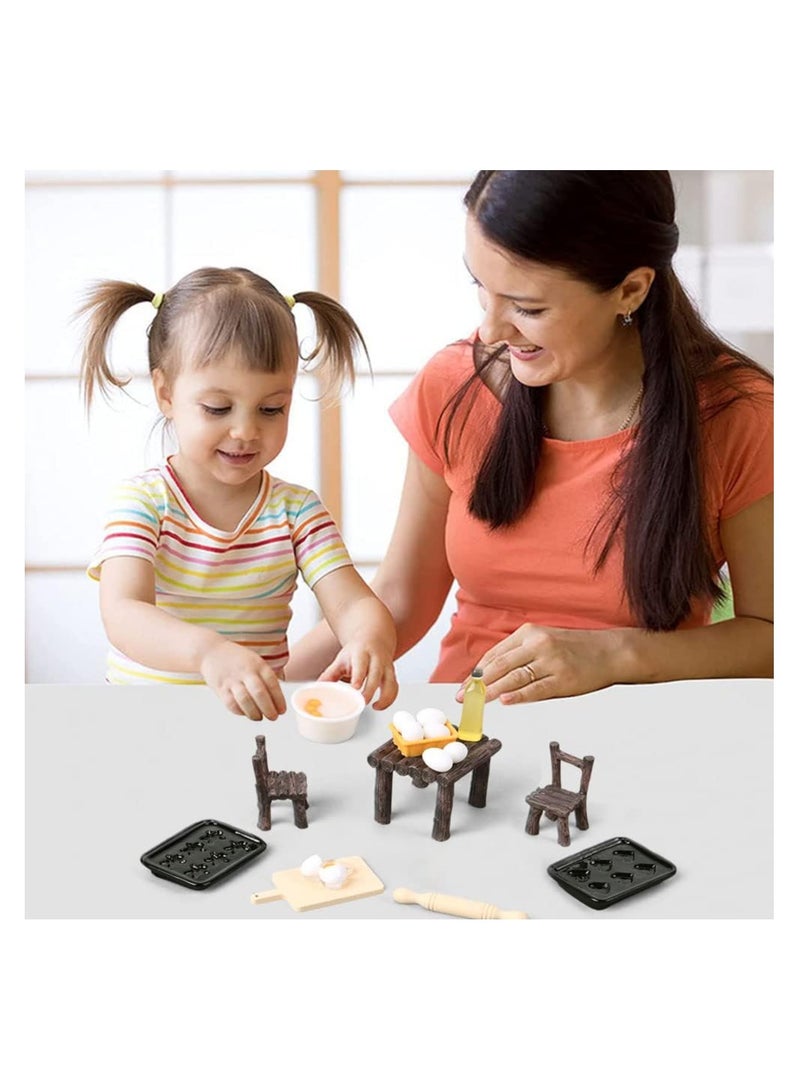17-Piece Miniature Dollhouse Accessories Set - Dollhouse Furniture and Decor for Kids Ages 3 and Up - Perfect for Boys and Girls - Ideal for Mini Dollhouse Play and Imaginative Fun!  - Image 4