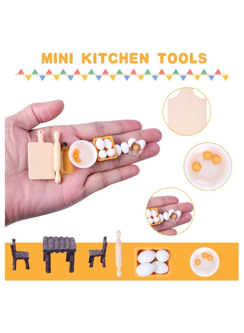 17-Piece Miniature Dollhouse Accessories Set - Dollhouse Furniture and Decor for Kids Ages 3 and Up - Perfect for Boys and Girls - Ideal for Mini Dollhouse Play and Imaginative Fun!  - Image 3