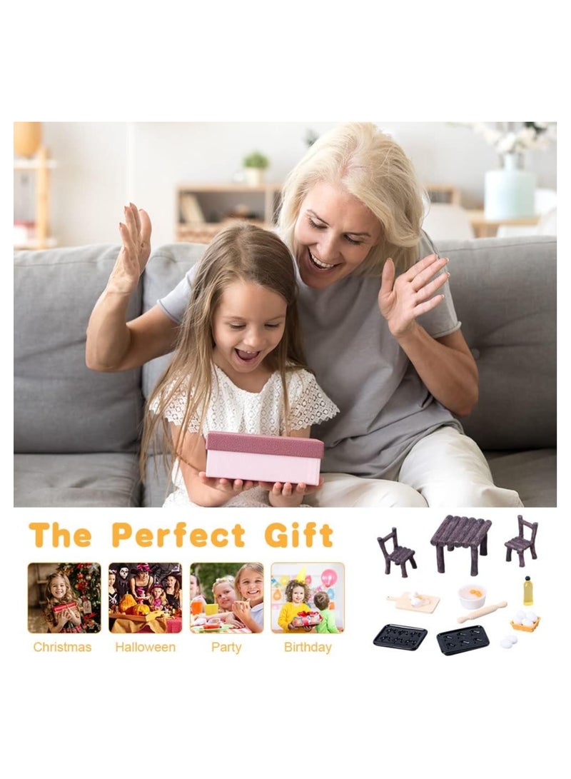 17-Piece Miniature Dollhouse Accessories Set - Dollhouse Furniture and Decor for Kids Ages 3 and Up - Perfect for Boys and Girls - Ideal for Mini Dollhouse Play and Imaginative Fun!  - Image 5