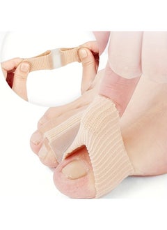 HY Gel Toe Spacer Separators, 2 PCS Bunion Corrector for Overlapping Toe (1st/2nd Toe), Silicone Toe Spacers with Soft Gel Lining for Hallux & Bunion(0.6'' Thick)  - Image 4