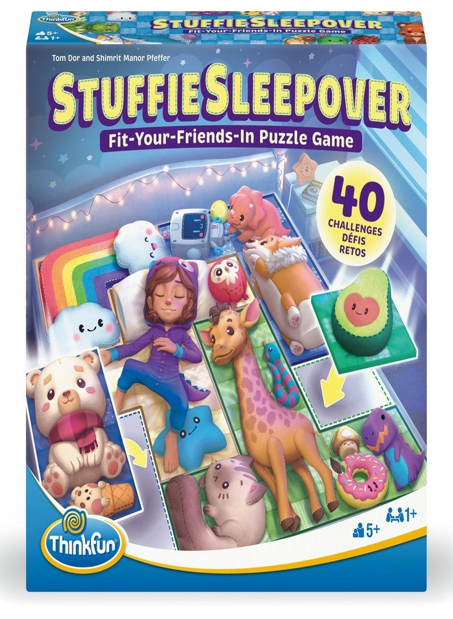 ThinkFun Stuffie Sleepover Logic Game: 40 Challenges for Kids 5+ - Image 4