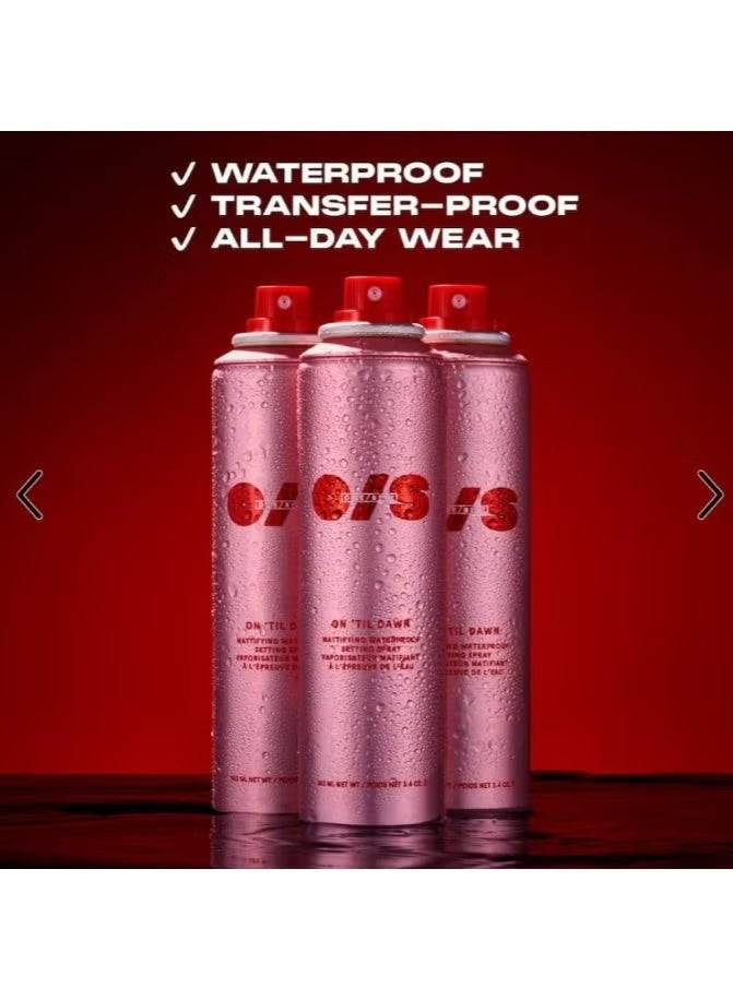 One size ONE/SIZE by Patrick Starrr On 'Til Dawn Mattifying Waterproof Setting Spray | Long-Lasting Makeup Fixer with All-Day Matte Finish | Lightweight, Oil-Control Face Mist | 3.4 oz (Pack of 1) - Image 3