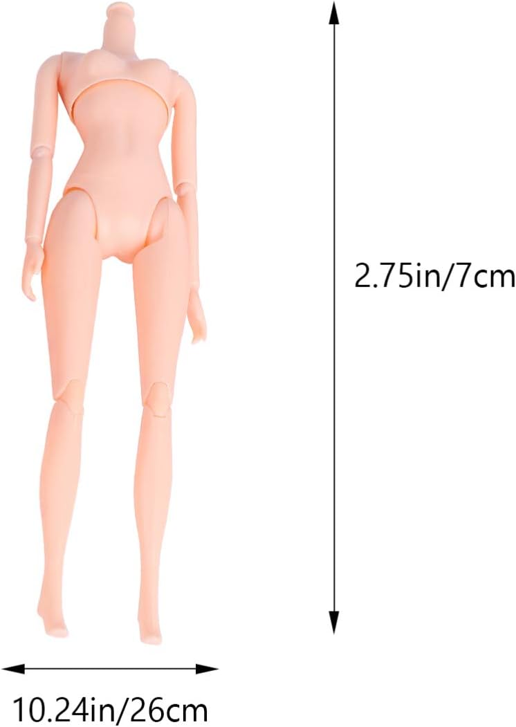 comfrt 3pcs 12 Moveable Joints Toys Doll Body Without Head Female Figure Naked Body Dolls Toy pullip doll,doll body,doll joints(A) - Image 2