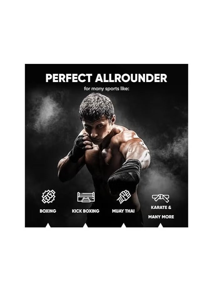 فينوم ضمادات يد من قطعتين للرجال والنساء - فنون القتال المختلطة، الملاكمة، المواي تاي، الكيك بوكسينغ - أشرطة دعم الصالة الرياضية من Performance Essentials لحماية المعصم والمفاصل - Image 4