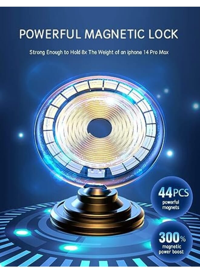 Excefore 15W Wireless Car Charger Compatible With Magsafe Car Mount Magnetic Magnet Fast Charging Car Phone Holder Compatible With Iphone Iphone 14 14 Plus 14 Pro Pro Max 13 12 12 13 Pro Pro Max Mini - Image 2