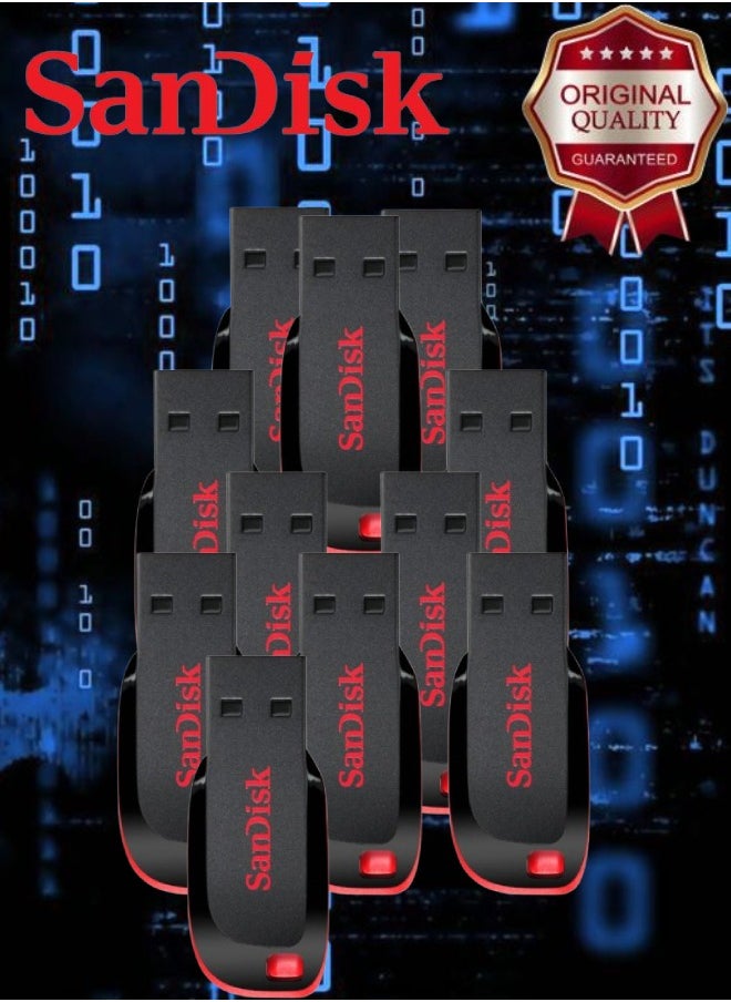 Sandisk 11 Pieces Sandisk Cruzer Blade USB 2.0 Flash Drive 16 GB  - Image 1