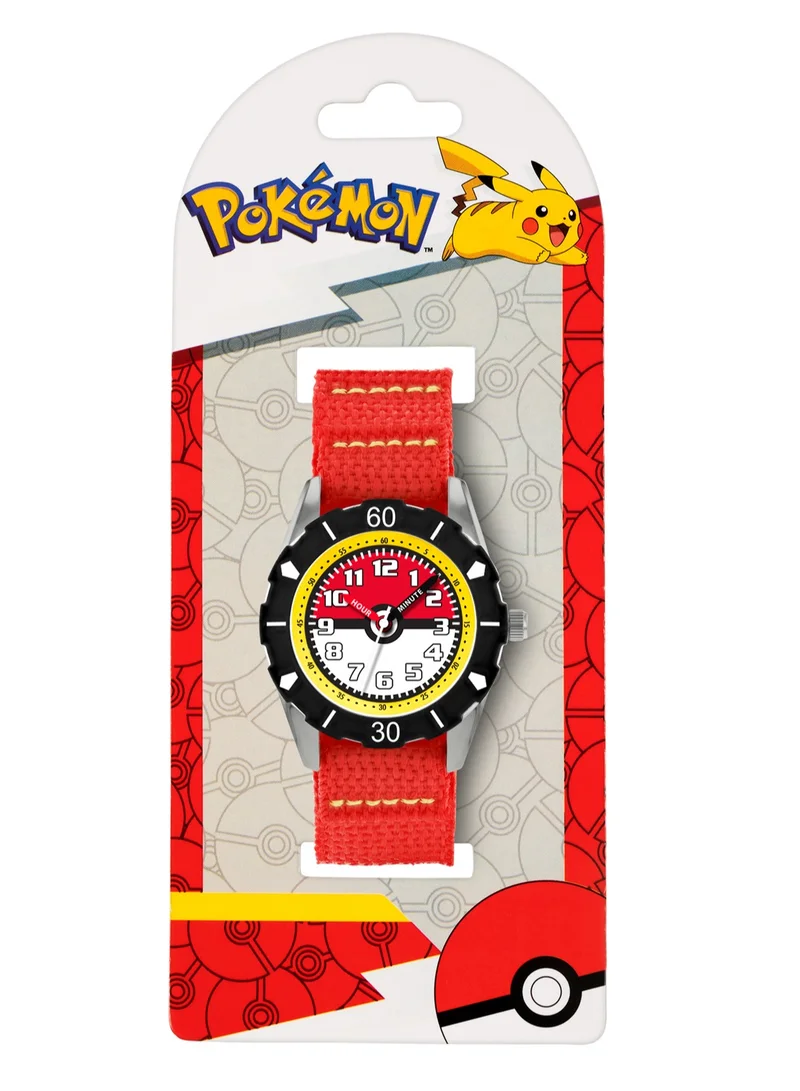 Pokemon Pokémon Canvas Rip Strap Time Teacher Watch - POK3129