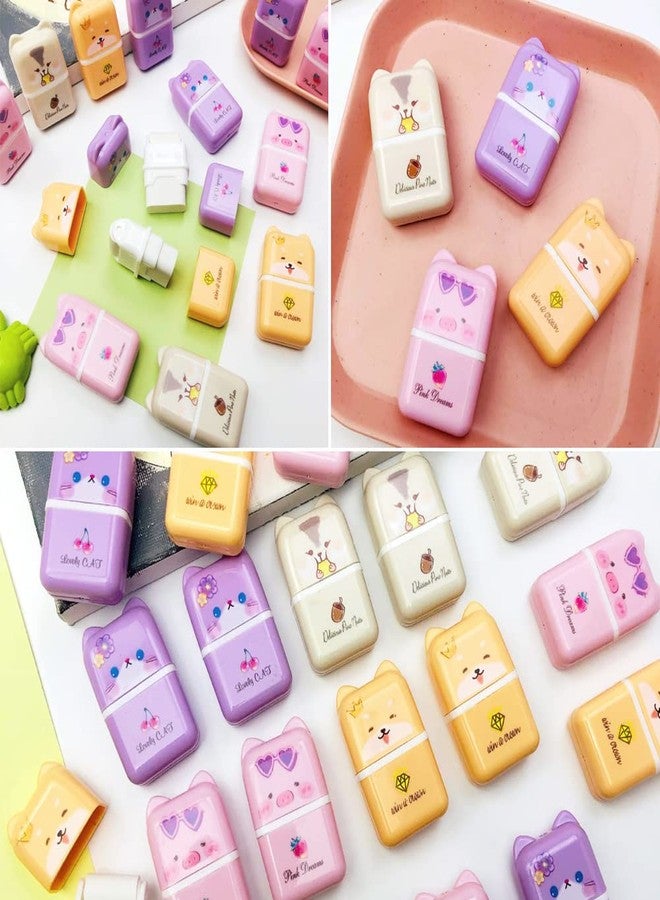 Geluode 8 Pcs Cute Erasers for Kids, Cute Cartoon Rubber, Fun Party Favor & School Supplies, Kawaii Drawing Eraser for School Office Supply Stationery - Image 5