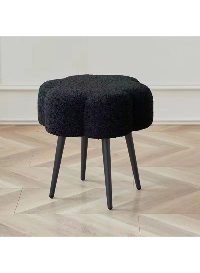 Vanity Stool, Soft Makeup Stool with Solid Metal Legs for Vanity Corner, Morden Footrest Easy to Assembly - Image 1