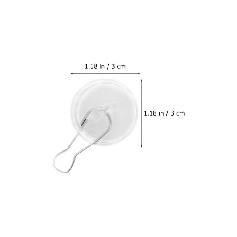 Heavy Duty Sticky Hooks 20 Pack 3cm No Trace Suction Cup For Home Storage Indoor Outdoor - Image 3