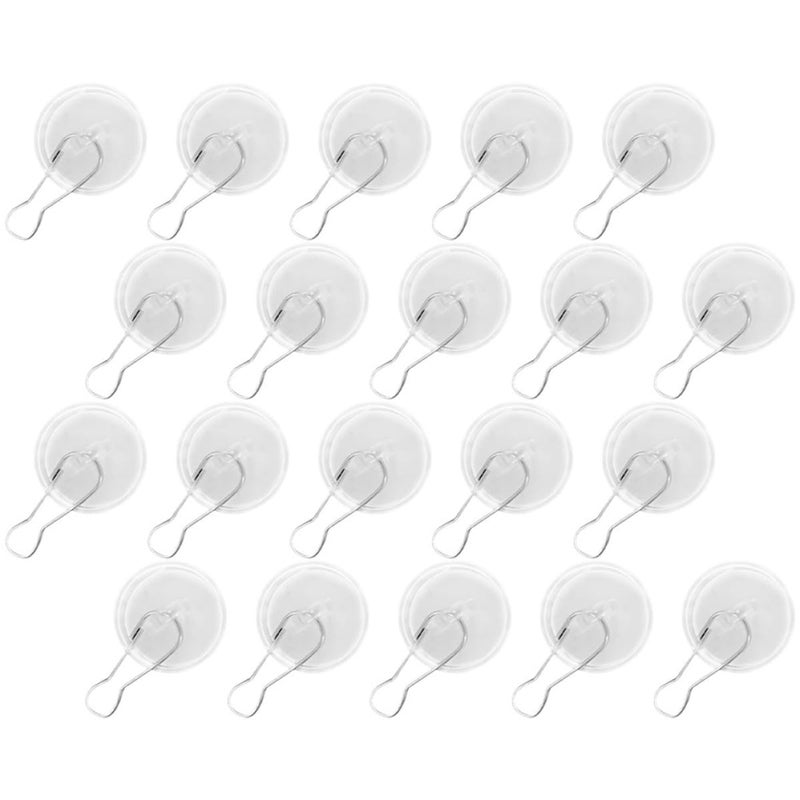 Heavy Duty Sticky Hooks 20 Pack 3cm No Trace Suction Cup For Home Storage Indoor Outdoor - Image 2