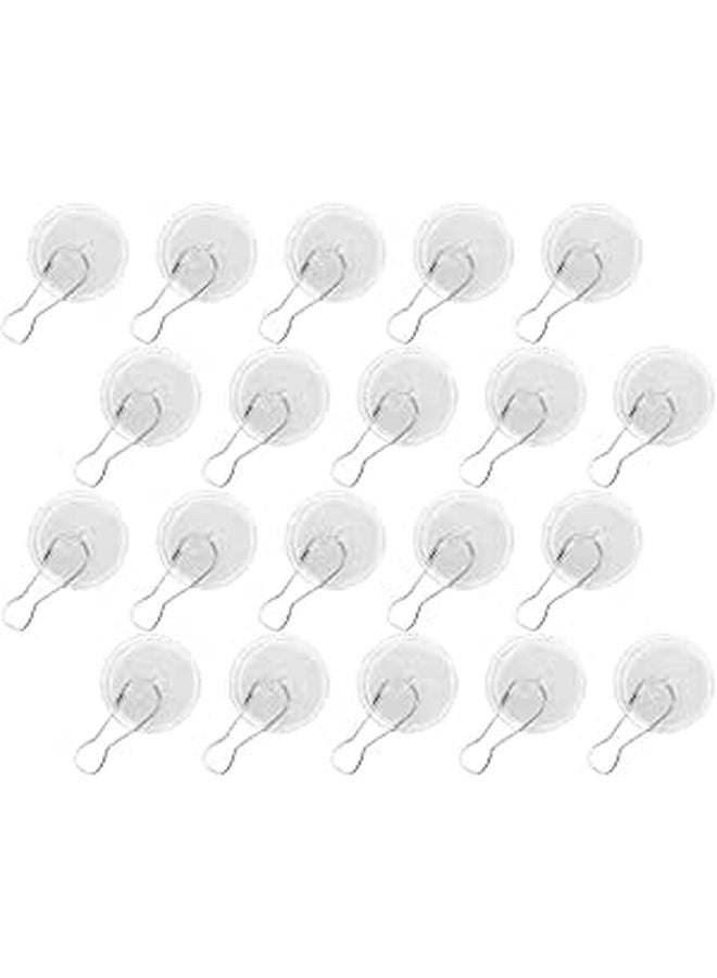 Heavy Duty Sticky Hooks 20 Pack 3cm No Trace Suction Cup For Home Storage Indoor Outdoor - Image 1
