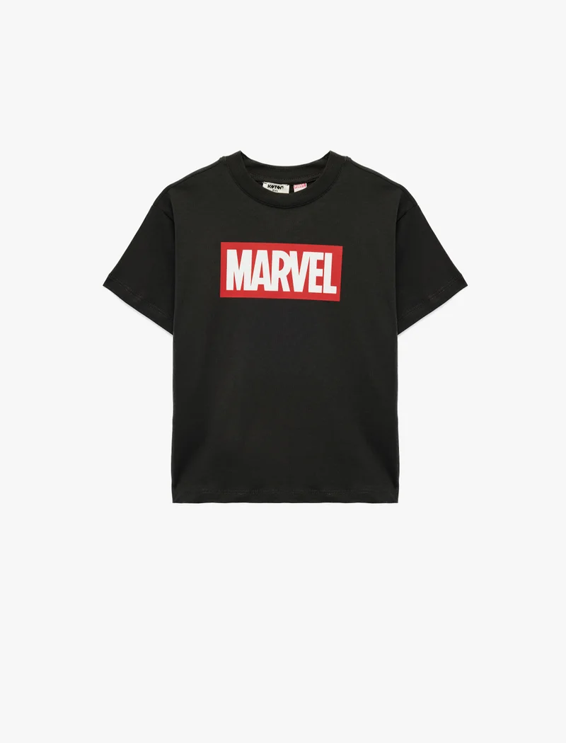 Koton  Marvel Printed Crew Neck Cotton T-Shirt for Men | Best Price UAE