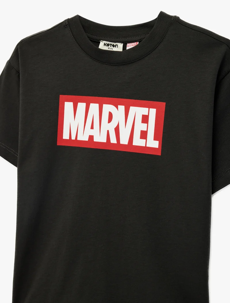 Koton  Marvel Printed Crew Neck Cotton T-Shirt for Men | Best Price UAE