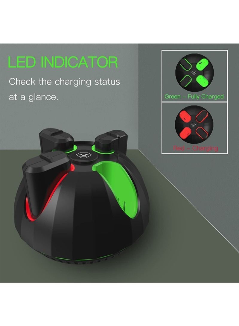 Rechargeable Battery Pack for Xbox Controller, 4x1100mAh with Charger, Charger Compatible Series X|S/Xbox One/Xbox One S/X Controllers - Image 4