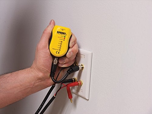 Sperry Instruments TT64202 Cable Test Plus, Coax & UTP/STP Cable Tester - Detects: Shorts / Miss-wires & Reversals, Wiring Reference Chart Included, 2 Pc. Kit, Yellow & Black - Image 2