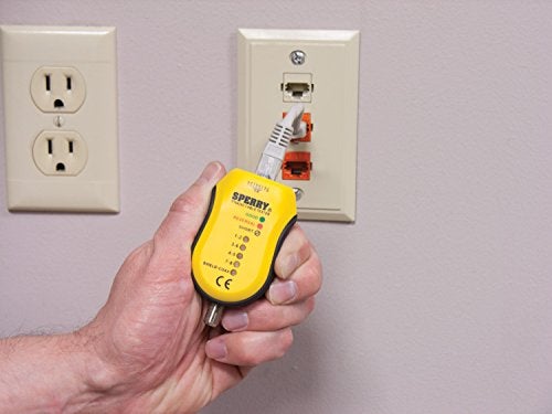 Sperry Instruments TT64202 Cable Test Plus, Coax & UTP/STP Cable Tester - Detects: Shorts / Miss-wires & Reversals, Wiring Reference Chart Included, 2 Pc. Kit, Yellow & Black - Image 4