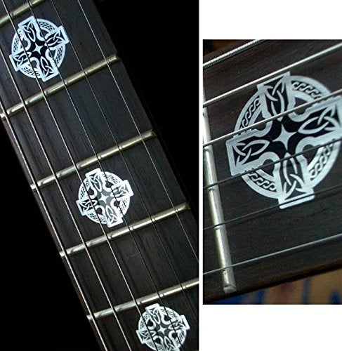 Inlaystickers Jockomo Metallic Celtic Cross Guitar Inlay Sticker - Image 2