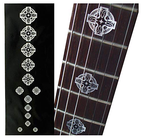 Inlaystickers Jockomo Metallic Celtic Cross Guitar Inlay Sticker - Image 5