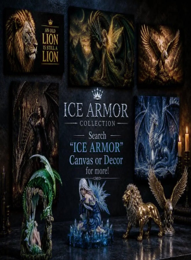 آيس أرمور تمثال دب أسود يصطاد سمك السلمون على صخرة، من إنتاج شركة ICE Armor، بارتفاع 5 بوصات، مناسب لتزيين المكتب أو المنزل أو غرفة المعيشة أو الطاولة، هدية مثالية لتدفئة المنزل الجديد - Image 2