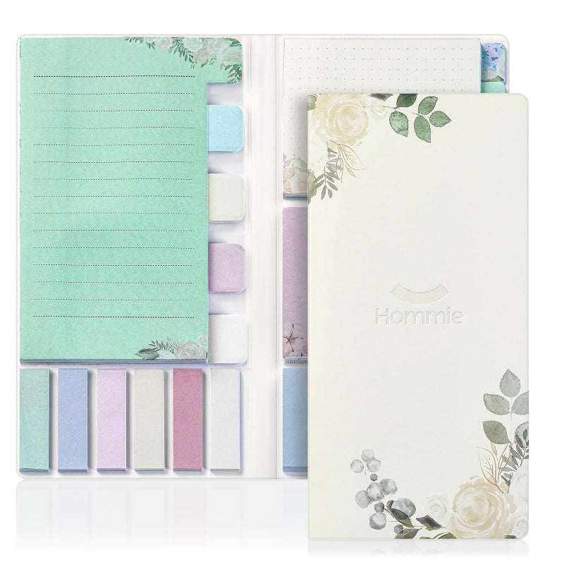 Hommie Sticky Notes Set Sticky Notes Tabs Divider Sticky Notes Planner Sticky Notes Sticky Note Dividers Tabs Book Notes Office Supplies Back to School Supplies - Image 1
