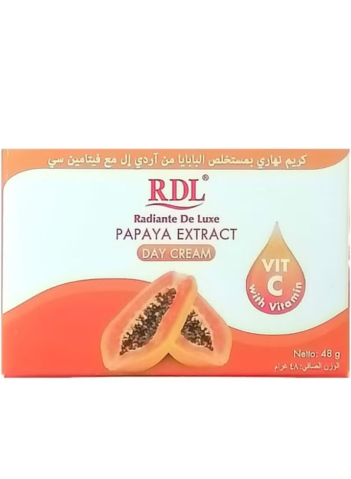 ار دي ال كريم نهاري بخلاصة البابايا مع فيتامين سي 48 جرام