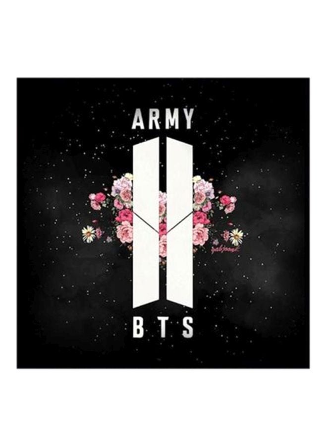 RYN BTS Army Boy Band MDF Wall Art Painting Multicolour 30x30centimeter - Image 1